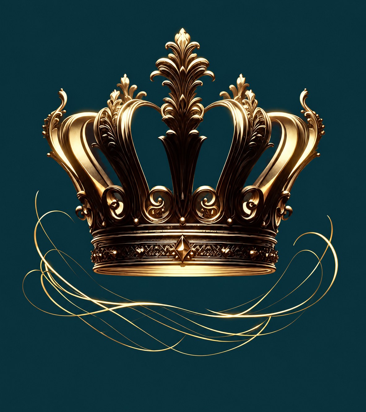 Ornate golden crown symbolizing excellence